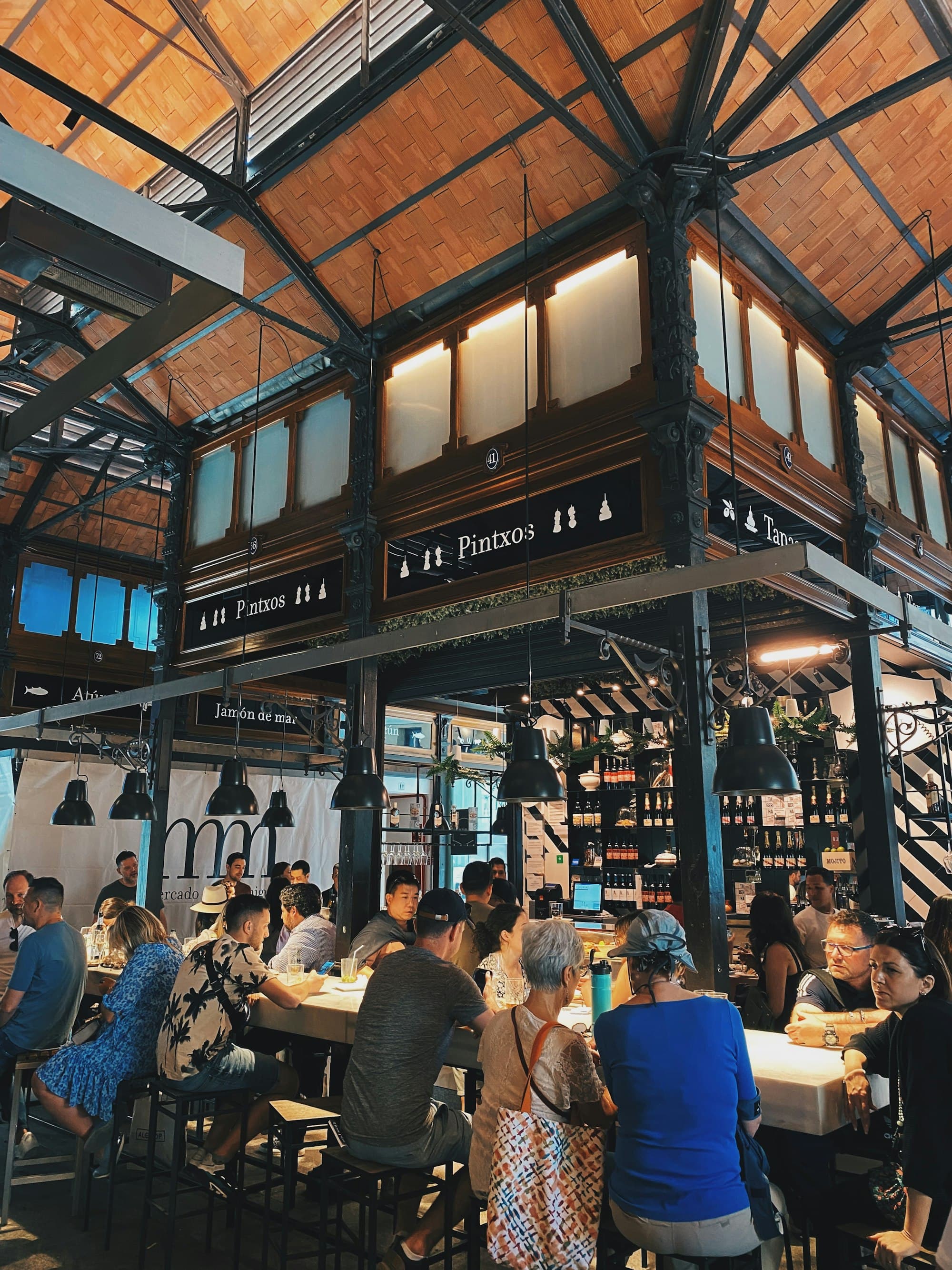 Mercado de San Miguel, the 1916 iron-and-glass market building near Plaza Mayor